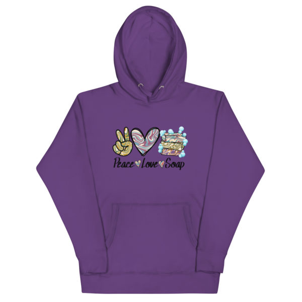 Peace, Love, Soap Hoodie - Image 2