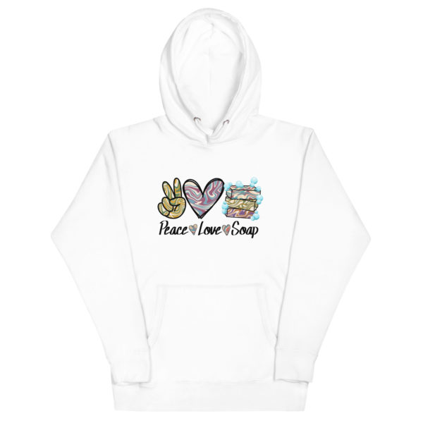 Peace, Love, Soap Hoodie - Image 5